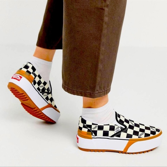 Vans Shoes - VANS Checkerboard Stacked Slip On Sneaker Skate Shoes UNISEX